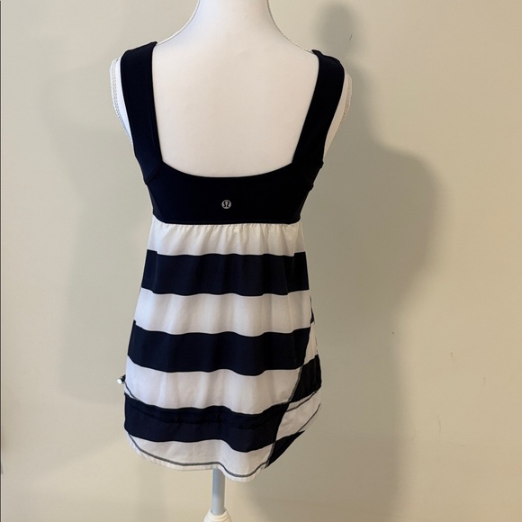Lululemon Striped Navy and White Tank Top - Picture 7 of 10